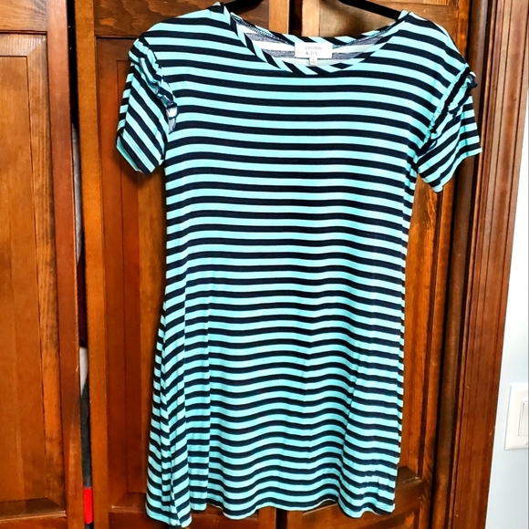 Blue stripe tunic top - Picture 1 of 3